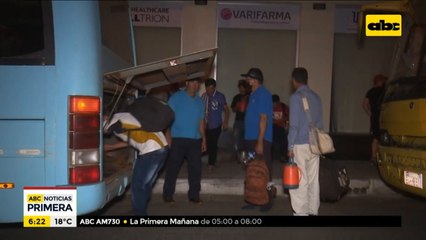 Campesinos llegaron a Asunción para nueva movilización