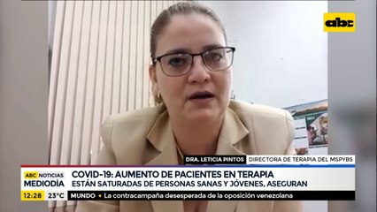 Camas de terapia, saturadas con pacientes jóvenes