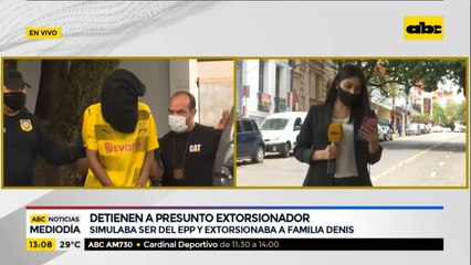 Detienen a supuesto extorsionador de la familia Denis