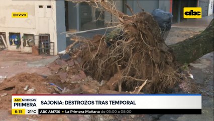 Destrozos tras temporal en Sajonia