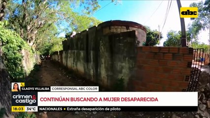 Continúan buscando a mujer desaparecida en Luque