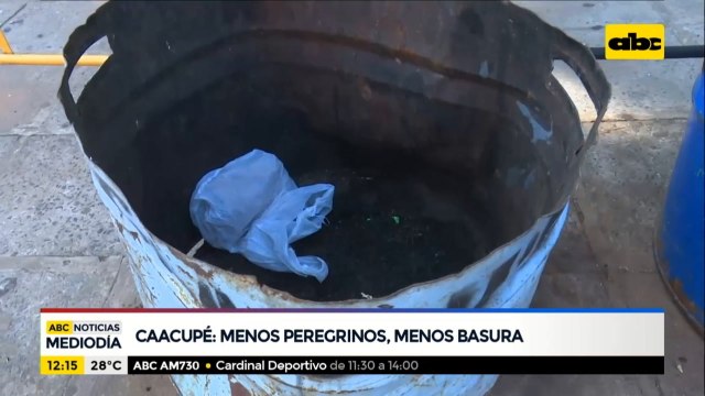 Menos peregrinos y menos basura en Caacupé