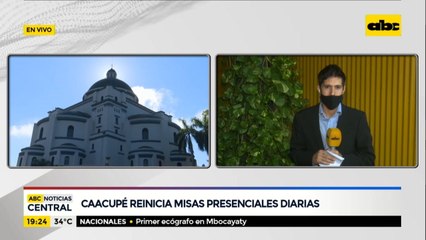 Caacupé reinicia misas presenciales diarias