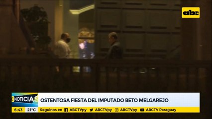 Ostentosa fiesta de cumpleaños del imputado Beto Melgarejo