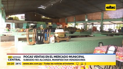 Pocas ventas en el Mercado Municipal de Caacupé