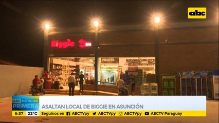 Asaltan local de Biggie en Asunción