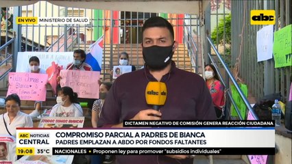 Padres de Bianca emplazan a Mario Abdo por fondos faltantes