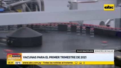 Mazzoleni habla de vacunas para el primer trimestre del 2021