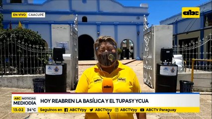 Hoy reabren la Basílica de Caacupé y Tupâsy Ykua