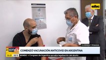 Comenzó vacunación anticovid en Argentina