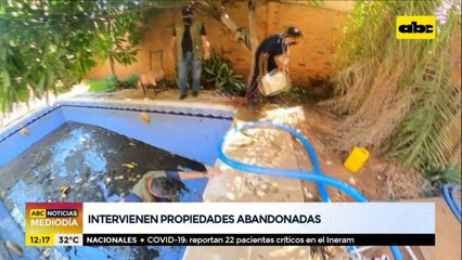 Intervienen propiedades abandonadas en Asunción