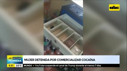 Mujer detenida por comercializar cocaína en el barrio San Francisco