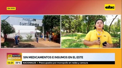 Ciudad del Este, sin medicamentos e insumos