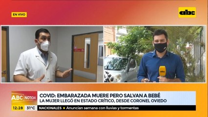 Muere embarazada con COVID, pero logran salvar al bebé