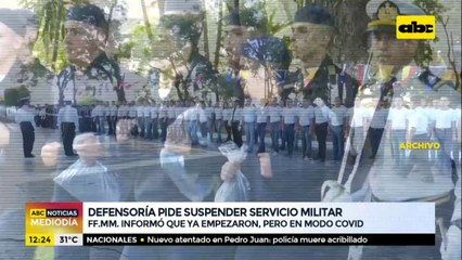 Defensoría del Pueblo pide suspender Servicio Militar Obligatorio