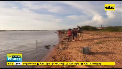 Adolescente desaparecido en aguas del río Paraguay
