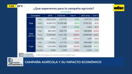 Enfoque Económico: campaña agrícola y su impacto económico