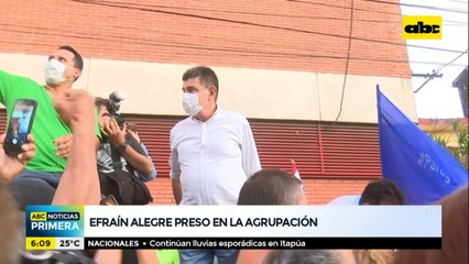 Efraín Alegre pasó la noche en la Agrupación Especializada