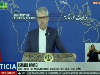 República Islámica de Irán rechaza acciones injerencistas de EE. UU. en el mar Caribe