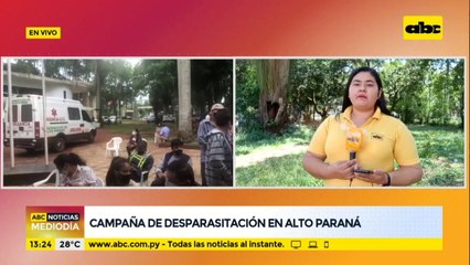 Campaña de desparasitación en el Alto Paraná