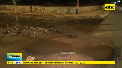 Calles en pésimo estado tras fuerte temporal