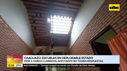 Escuelas de Caaguazú, en deplorable estado