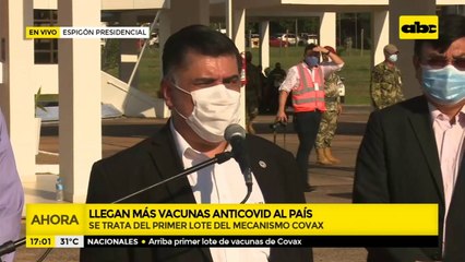 Llega Al País El Primer Lote De Vacunas Del Mecanismo Covax