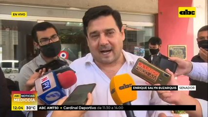 Senador Enrique Salyn Buzarquis pide juicio político para Sandra Quiñónez