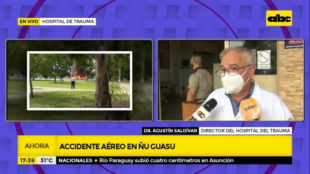 Accidente aéreo: sobreviviente registras varias fracturas