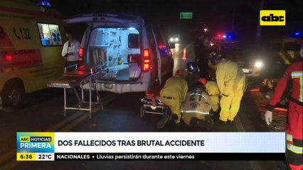 Dos fallecidos tras brutal accidente