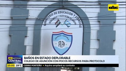 Escuela de Asunción con pocos recursos para protocolo