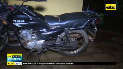 Dos detenidos en Capiatá tras robar una motocicleta