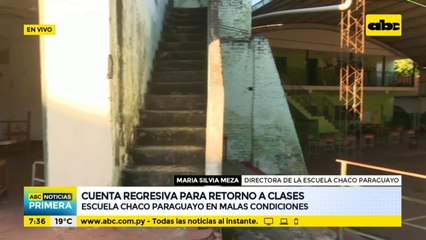 Escuela Chaco paraguayo, en malas condiciones