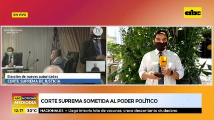 Corte Suprema de Justicia, sometida al poder político