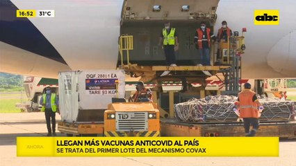 Llegan más vacunas anticovid al país