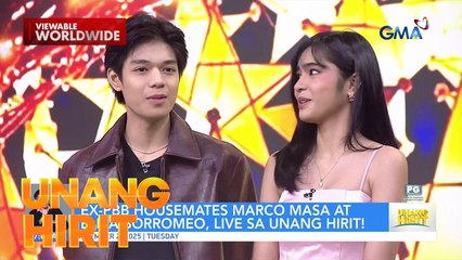 PBB Collab 2.0 Housemates Marco and Eliza, Live sa Unang Hirit! | Unang Hirit