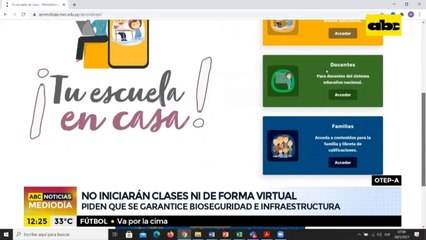Docentes de la OTEP-A no iniciarán clases ni de forma virtual