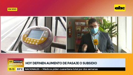 Aún no definen aumento del precio pasaje