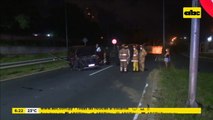 Conductora se quedó dormida al volante y chocó