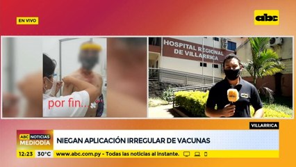 Niegan aplicación irregular de vacunas en el Guairá