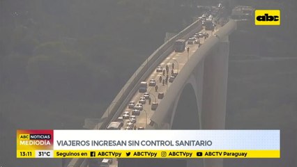 Viajeros ingresan sin control sanitario