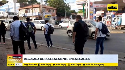 Regulada de buses se siente en las calles