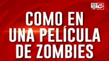 Como en una película de zombies. vecinos 
