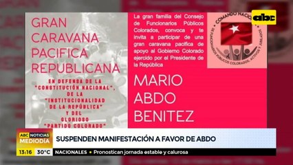 Colorados suspenden manifestación a favor de Mario Abdo