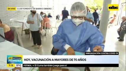 Jornada de vacunación en el Fomento de Barrio Obrero