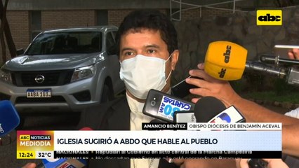 Iglesia sugirió a Abdo que hable al pueblo