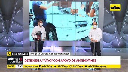 "Payo" Cubas sería remitido a la Agrupación Especializada