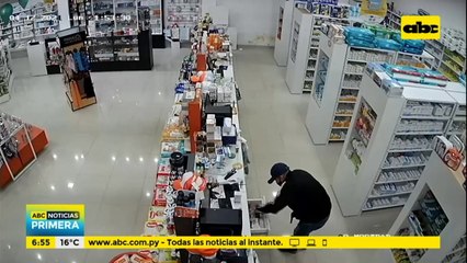 Asalto a mano armada en farmacia de Areguá