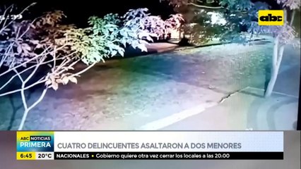 Cuatro motochorros asaltaron a dos niños en Luque