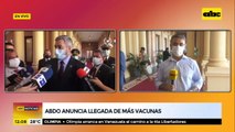 Mario Abdo anuncia llegada de más vacunas